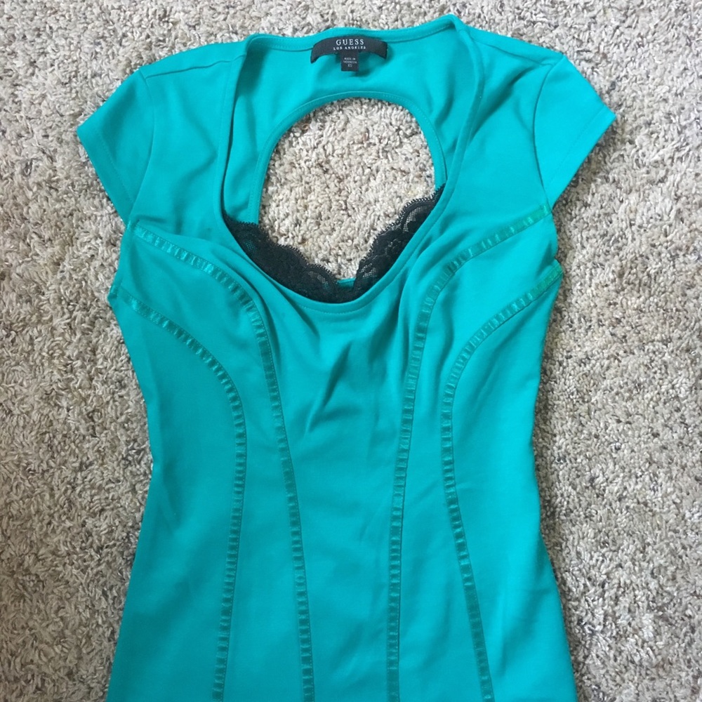 Guess Turquoise Top Sm